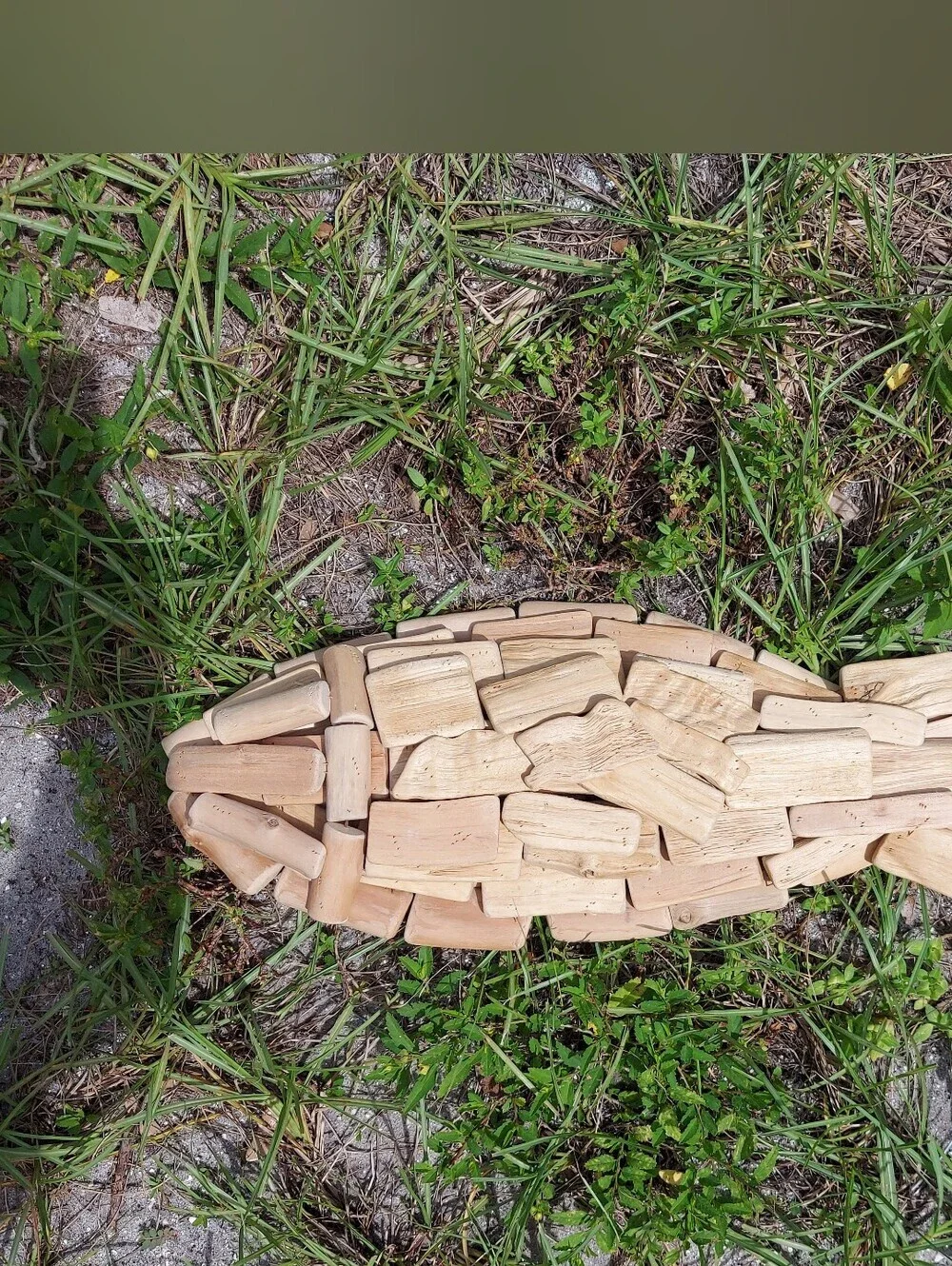 Natural Driftwood-Style Aquarium Ornament - Beige